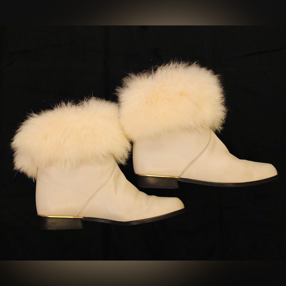 Vintage Dorndorf German Genuine Leather upper and fur ankle boots Ladies 3.5 - Picture 10 of 10